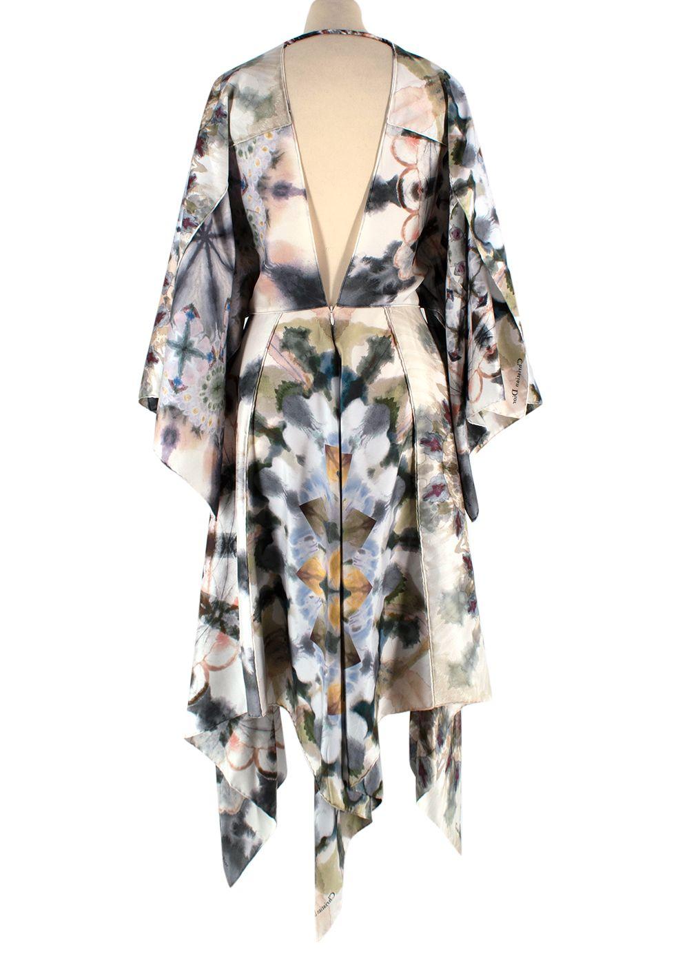 Dior Silk Smock Dress with 3/4 Sleeves