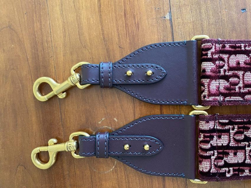 Dior Red Oblique Shoulder Strap