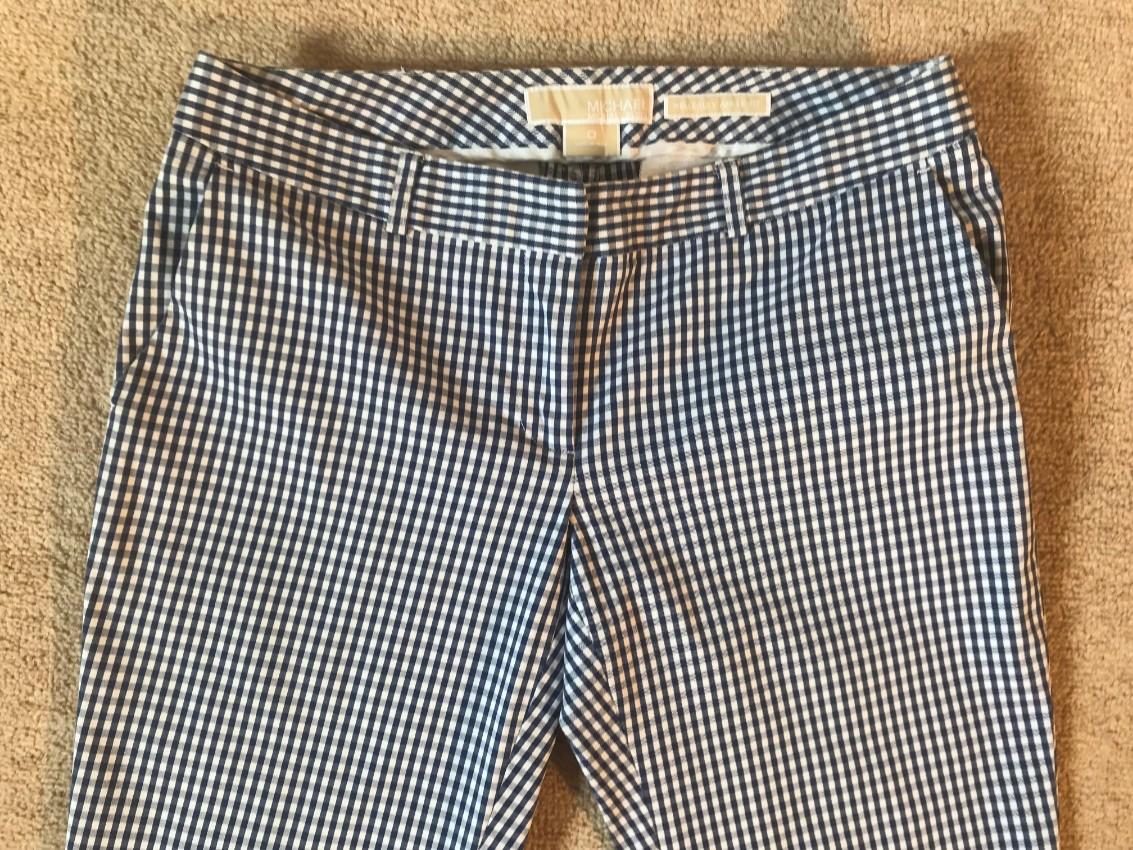 Michael Michael Kors Gingham Wellesley ankle fit pants