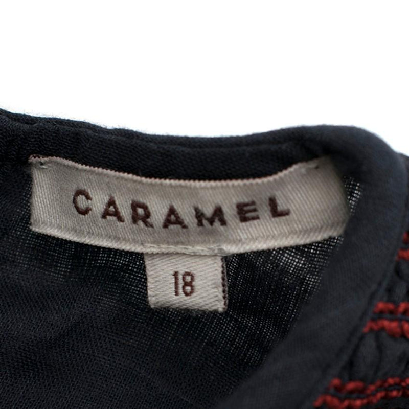 Caramel Girls 18M Cotton Navy Dress