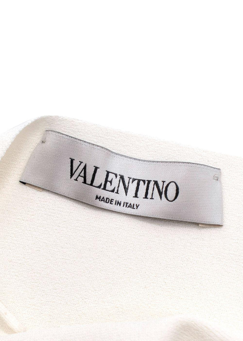 Valentino Fine Knit White Strappy Vest