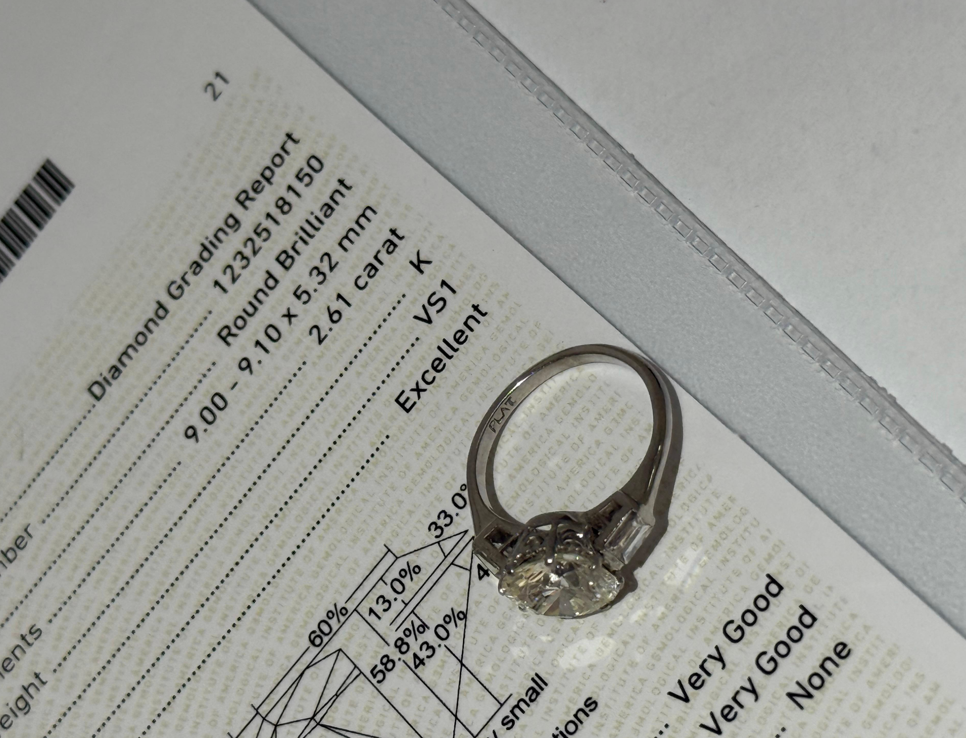 Bespoke 2.4 Carat Fine Diamond Solitaire