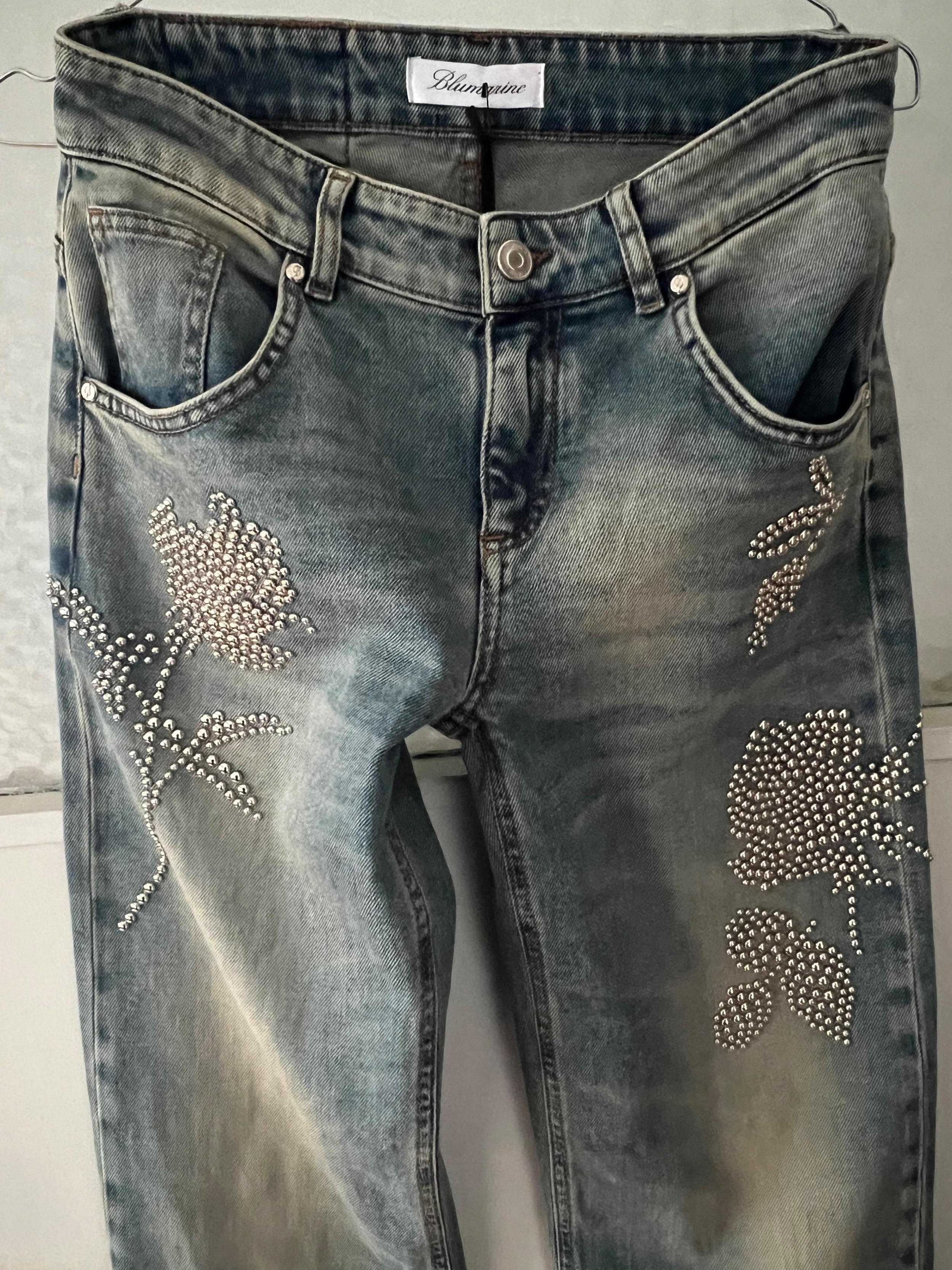 Blumarine Diamante Regular Jeans