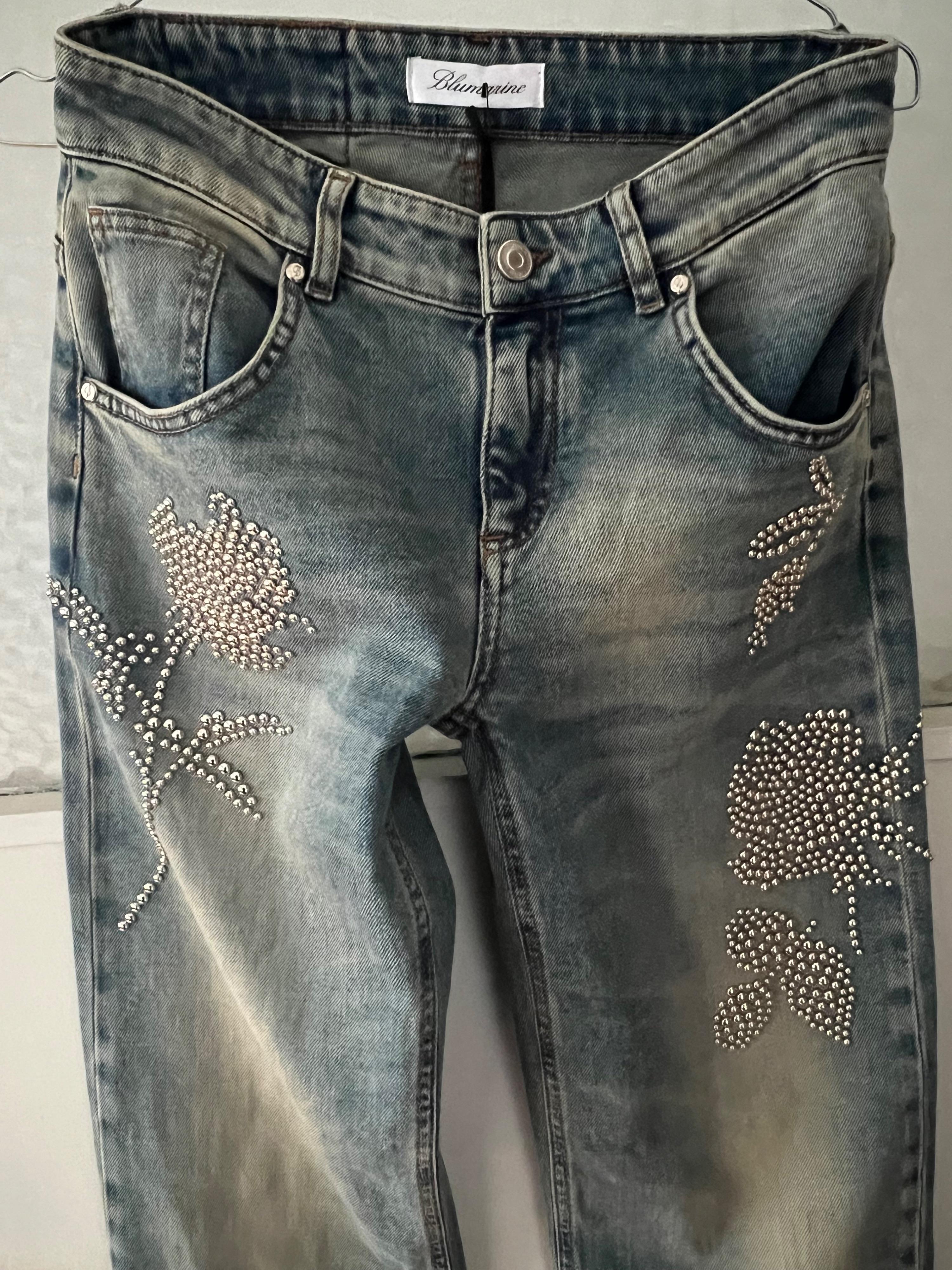 Blumarine Diamante Regular Jeans