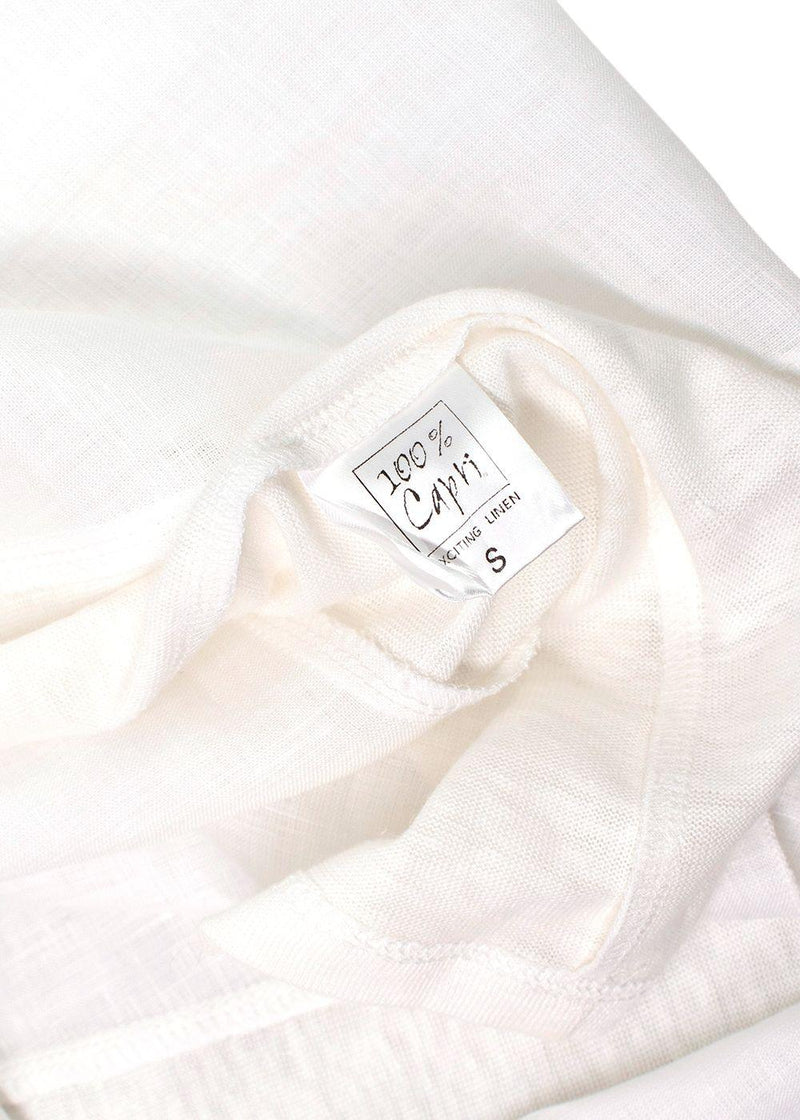 100% Capri white Linen dress