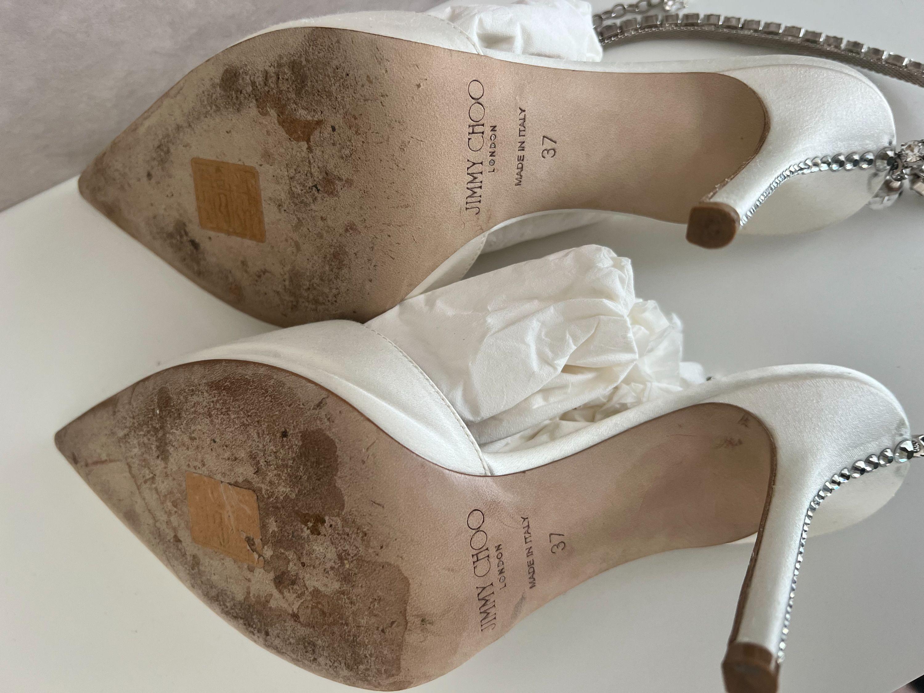 Saeda 100mm Crystal Anklet Pumps