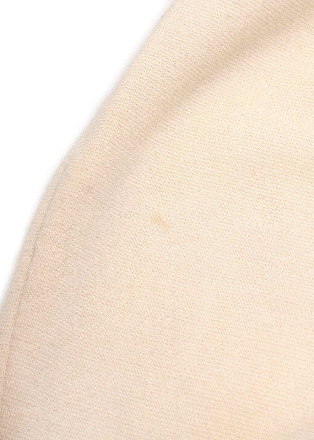 Oscar De La Renta Beige Knit Trousers