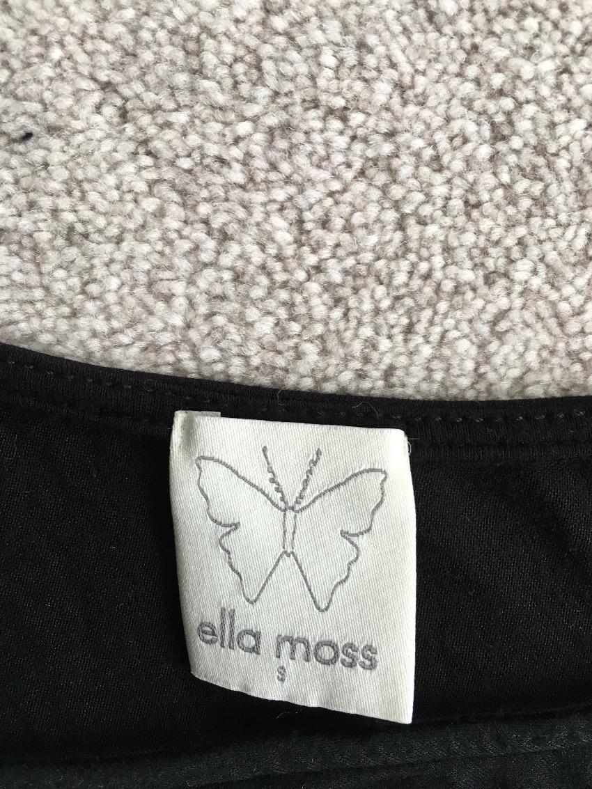 Ella Moss asymmetric flutter black dress