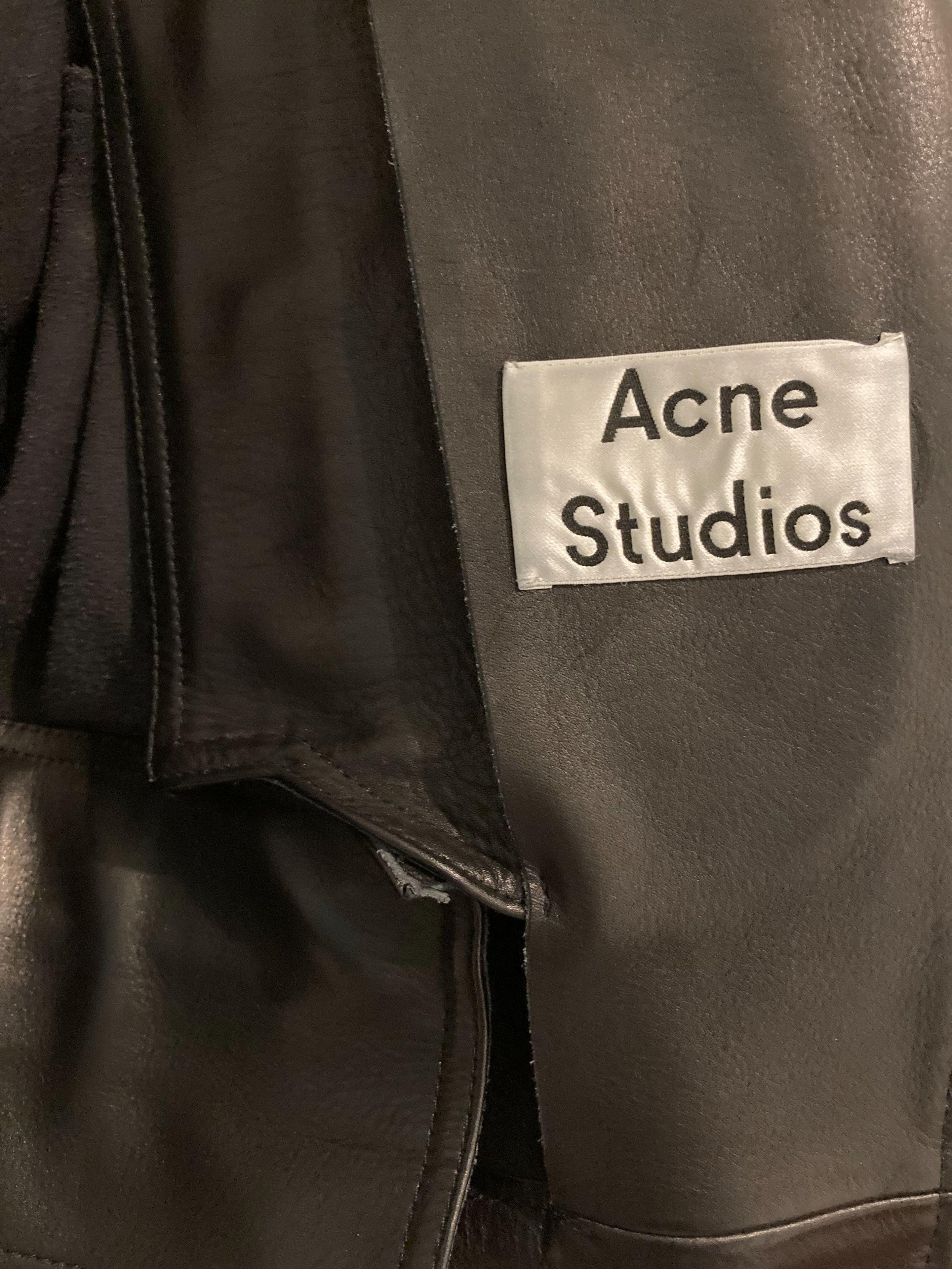 Mock leather biker jacket