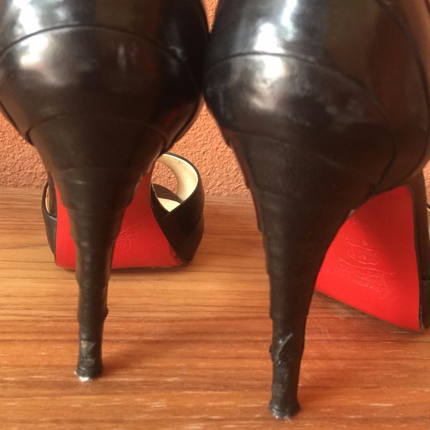 Christian Louboutin Nappa Leather Armadillo Peep-toe Pumps Heels