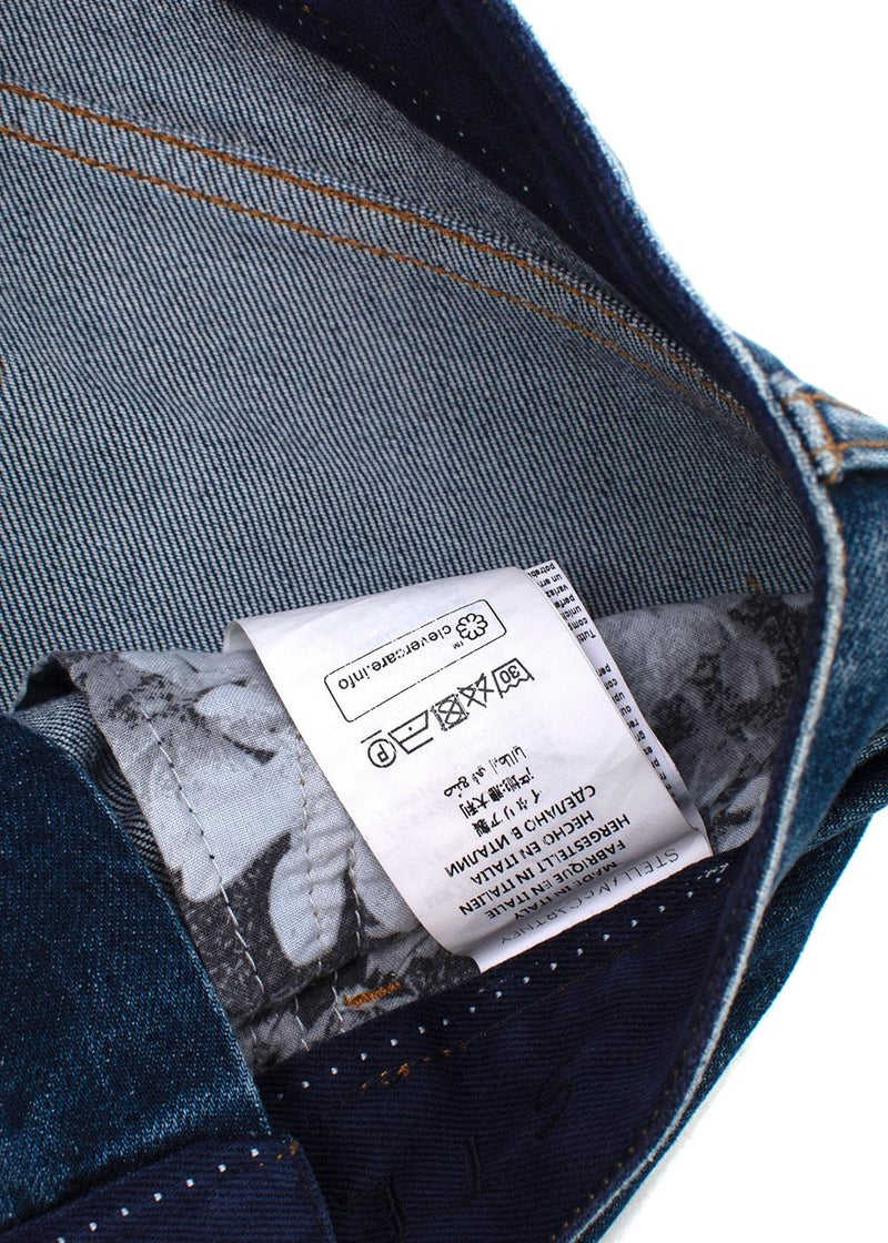 Stella McCartney Embroidered Hem Boyfriend Jeans