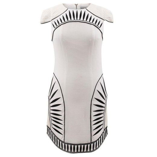 Bless'ed Are The Meek White Cap Sleeved Dress