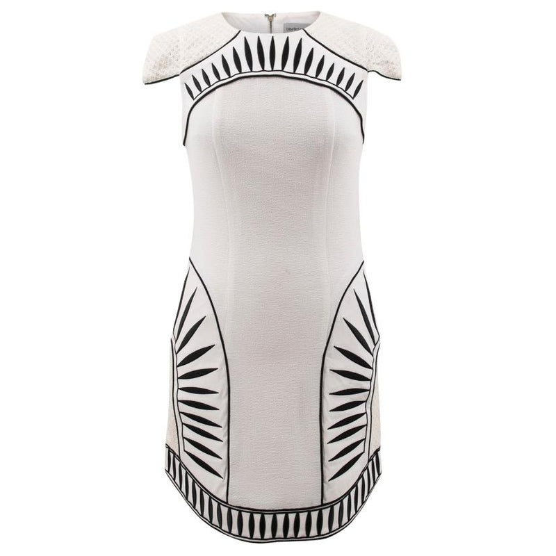 Bless'ed Are The Meek White Cap Sleeved Dress