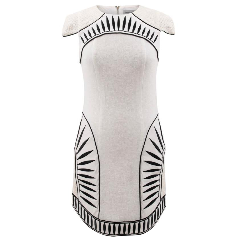 Bless'ed Are The Meek White Cap Sleeved Dress