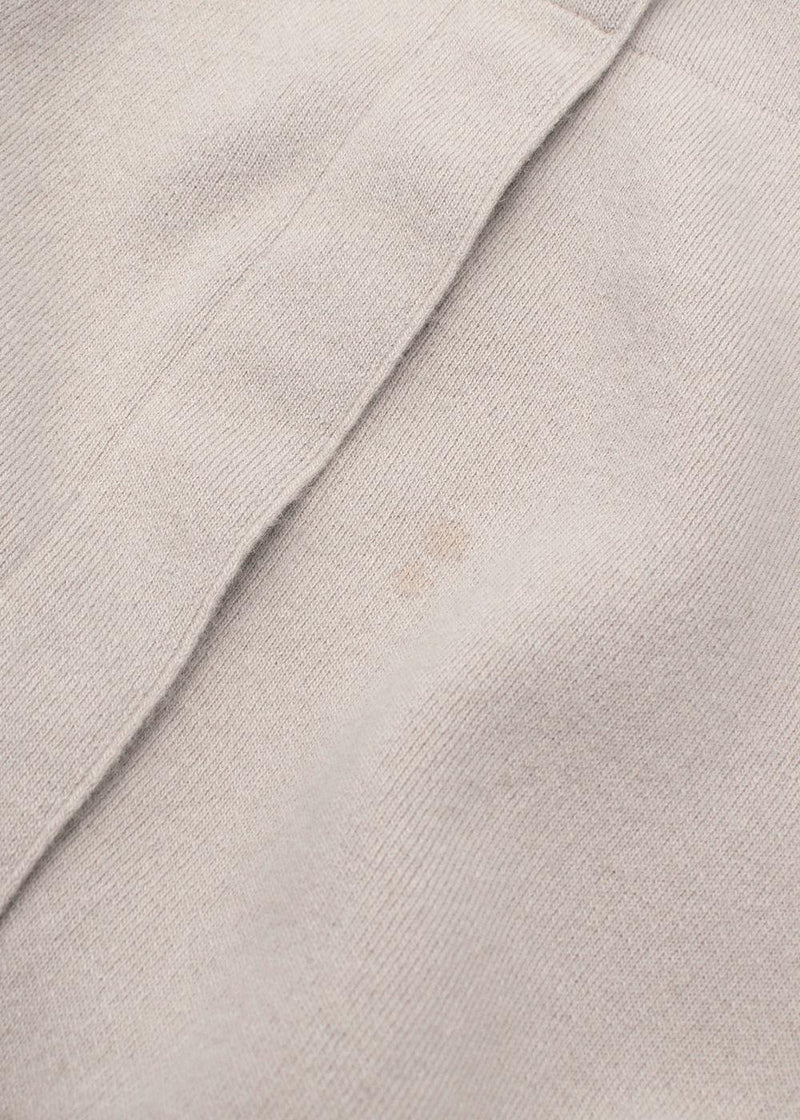Falconeri Beige Wool Blend Jacket with Racoon Fur Pockets