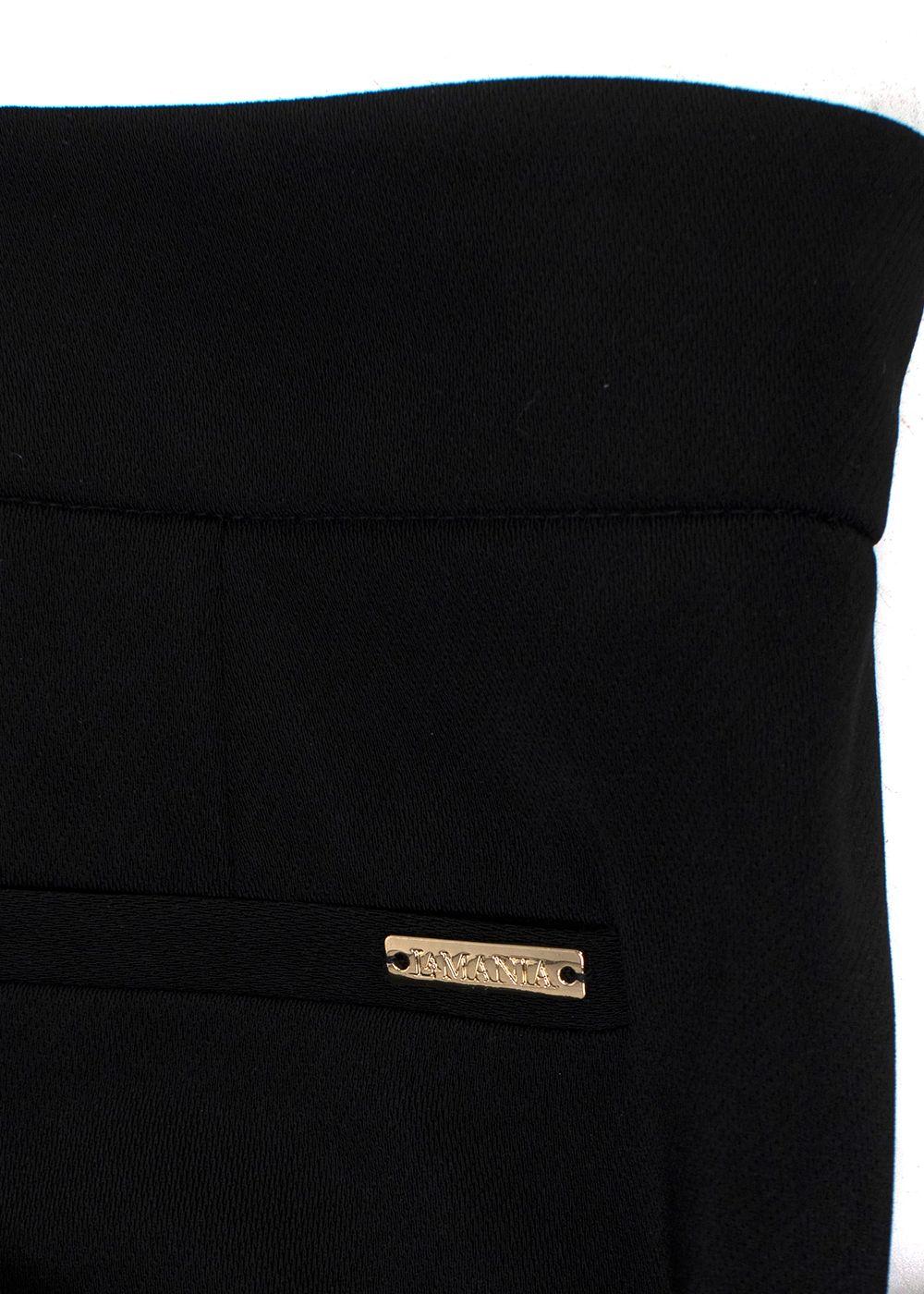 La Mania Black Kick Flare Trousers