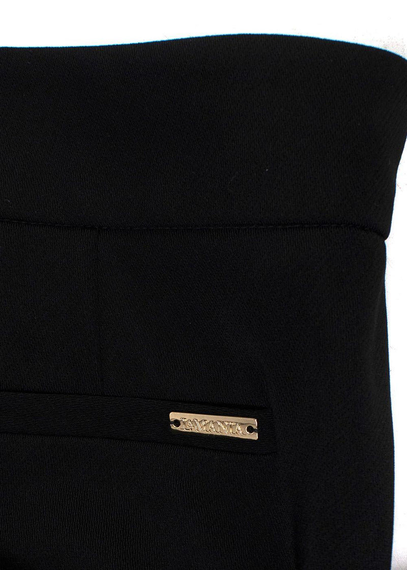 La Mania Black Kick Flare Trousers