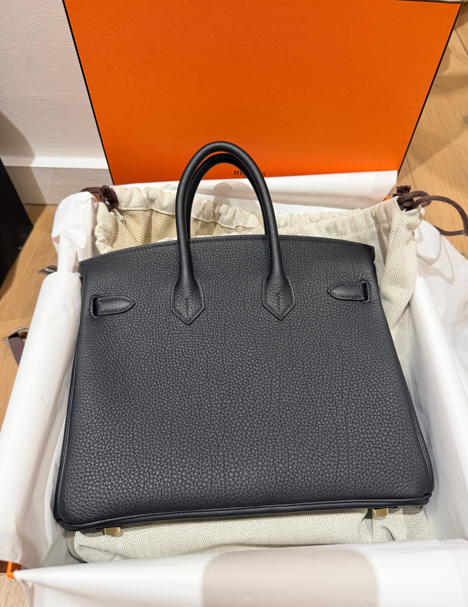 Hermes Black Togo Birkin 25