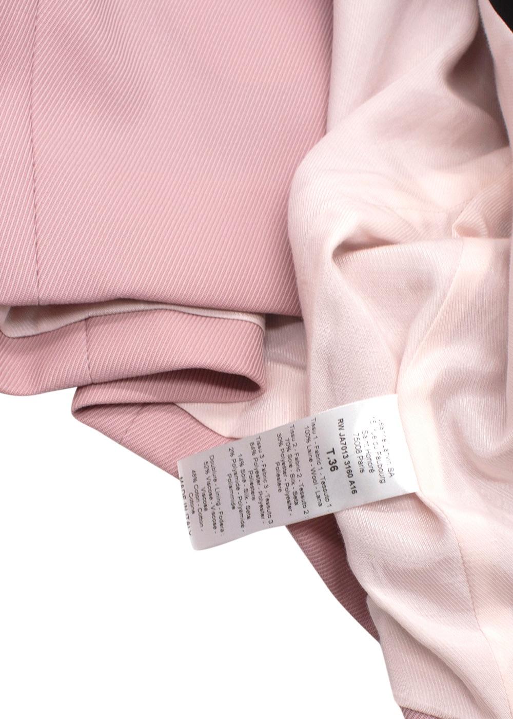 Lanvin Pink Cropped Tuxedo Style Blazer