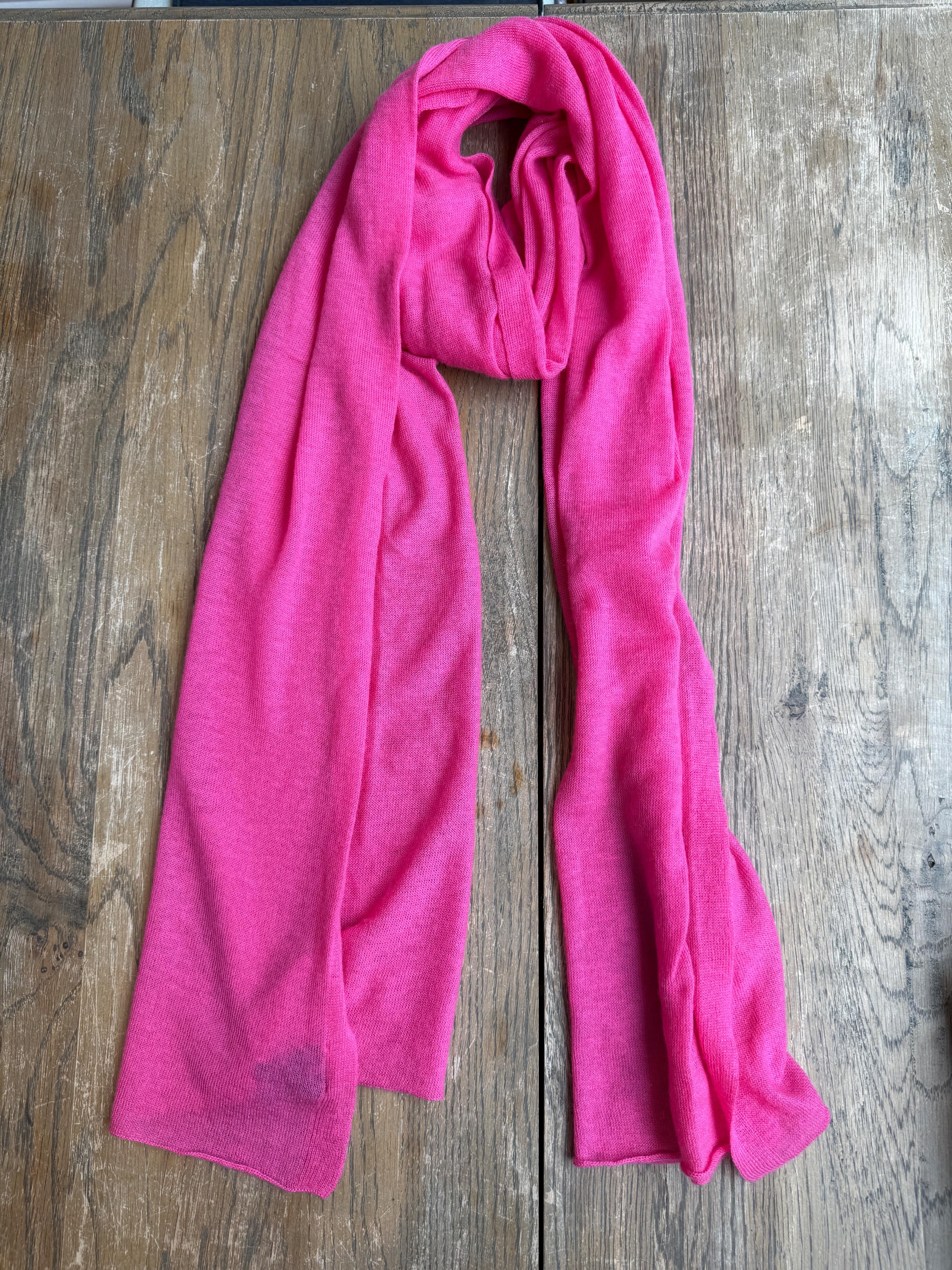 Joseph Pink Cashmere Scarf
