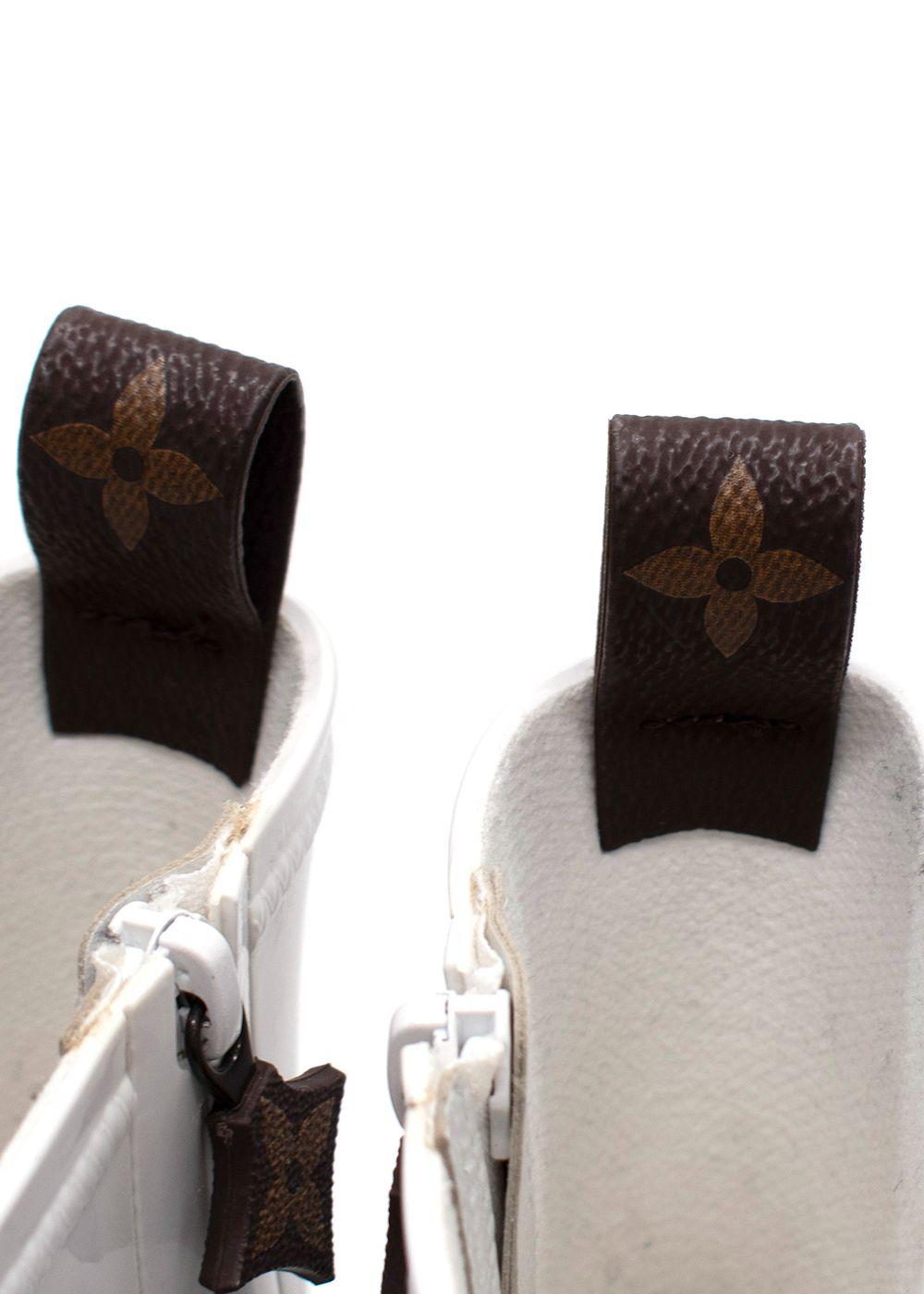 Louis Vuitton White Silhouette Shint Rubber Ankle Boot