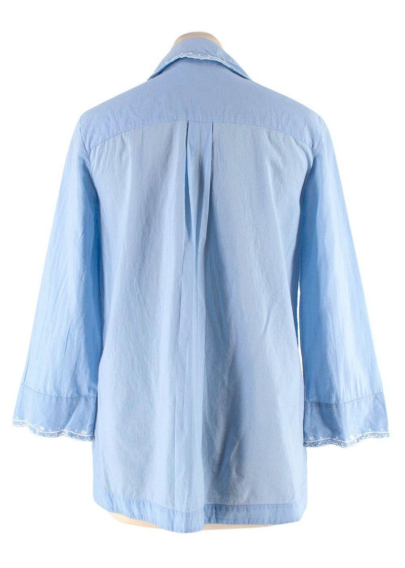 Bamford x Martha Ward Blue Linen Shirt