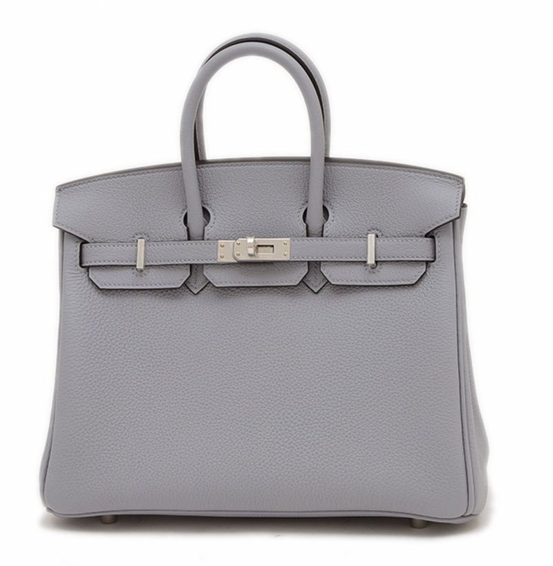Hermès Grey/Gold Hardware Birkin 25