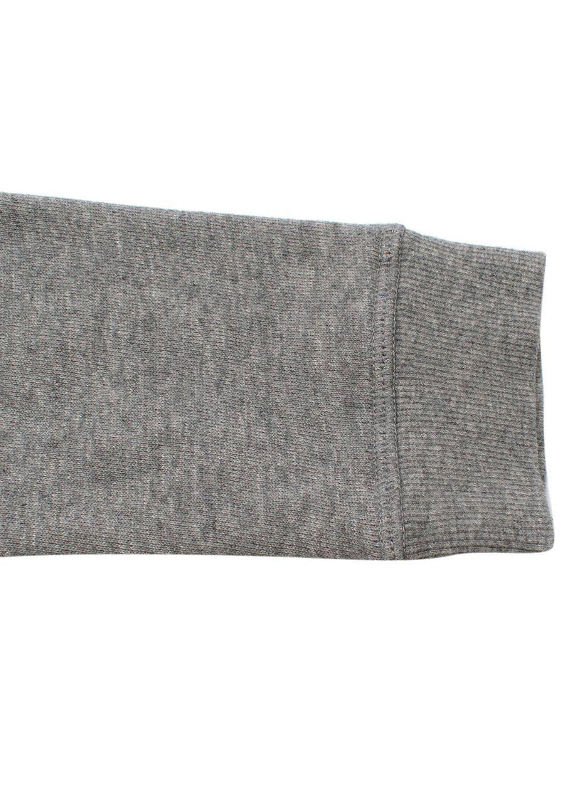 kids 8Y grey long sleeved embroidered 'oh' jumper