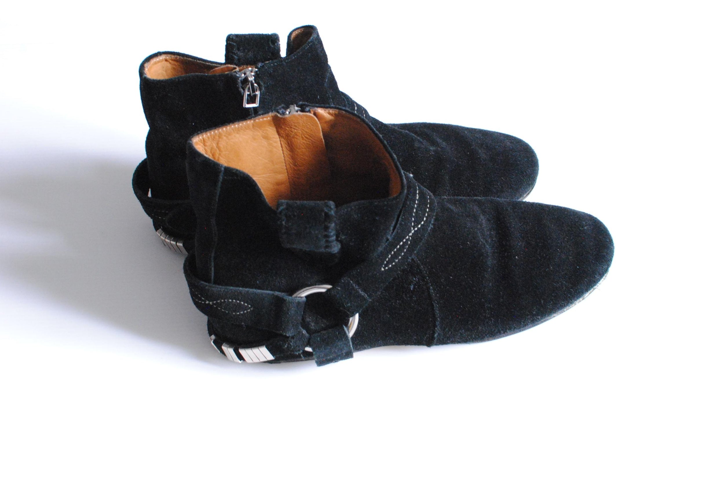 Isabel Marant Black Suede Gaucho Boots