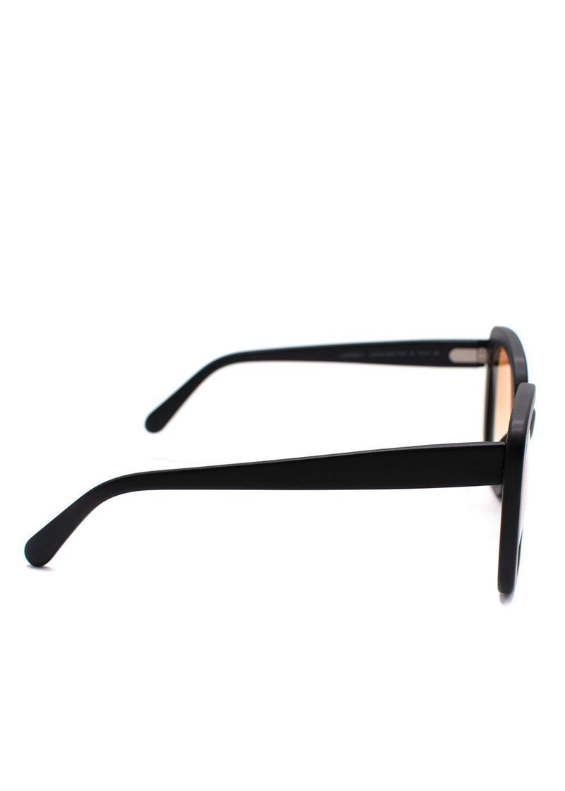 Prism Black Monaco Orange Lens Square Sunglasses