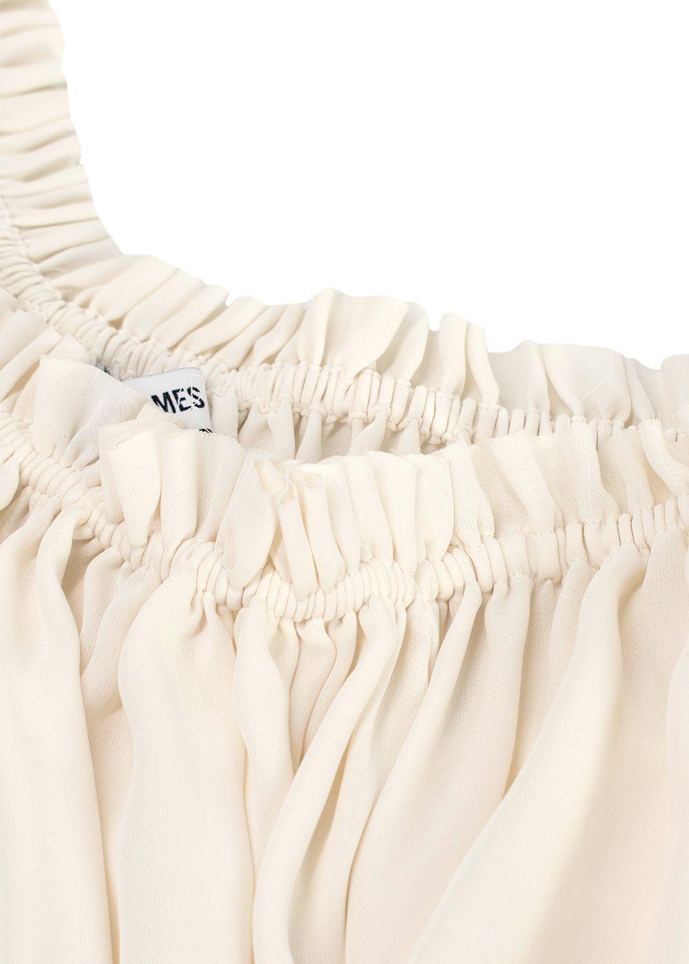 Elizabeth and James Cream Off-Shoulder Long Sleeve Blouse