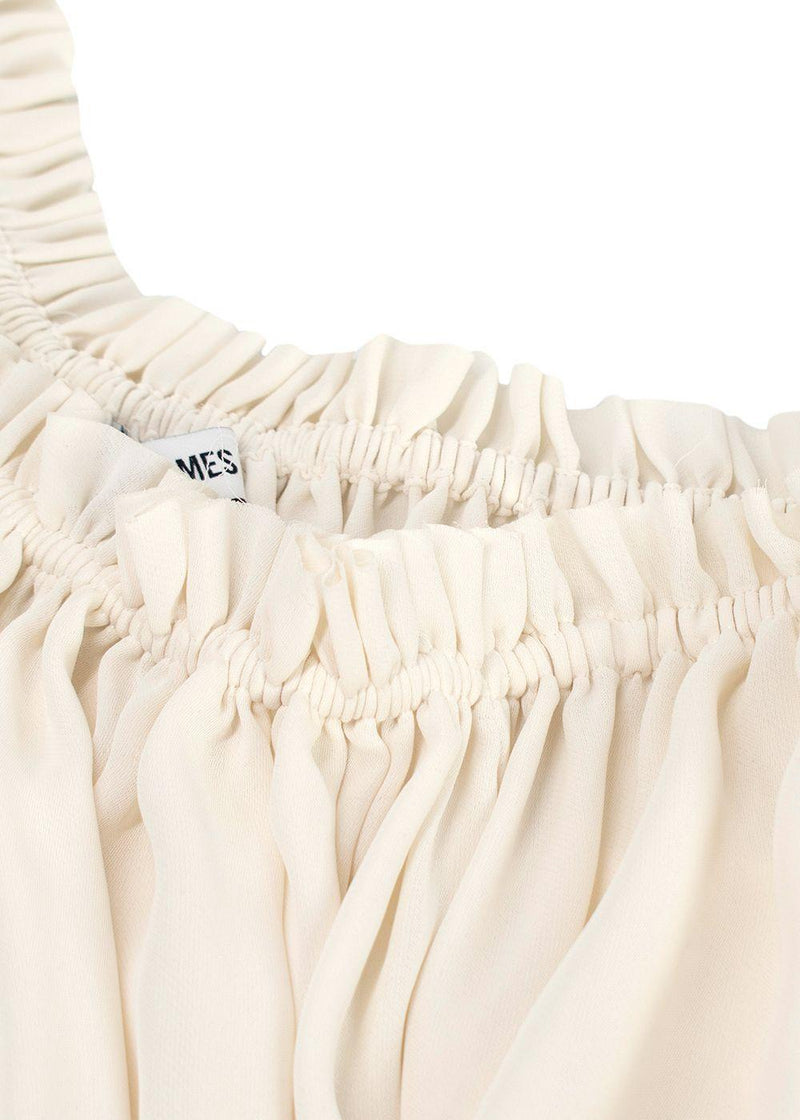 Elizabeth and James Cream Off-Shoulder Long Sleeve Blouse
