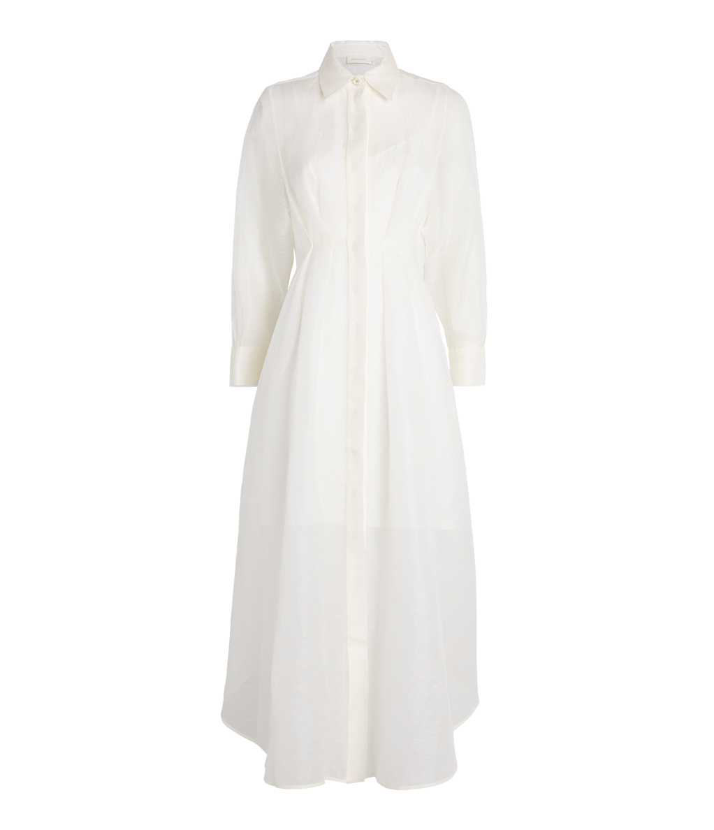 Zimmermann Linen-Silk Shirt Dress