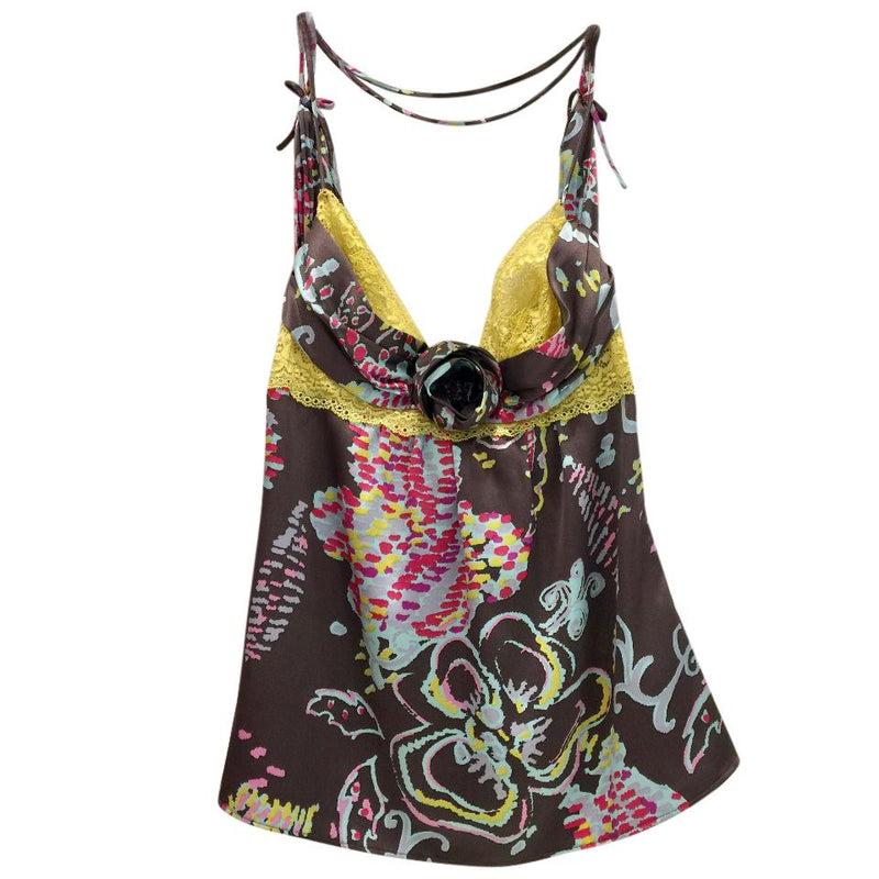 Ungaro Silk Rose Camisole Top