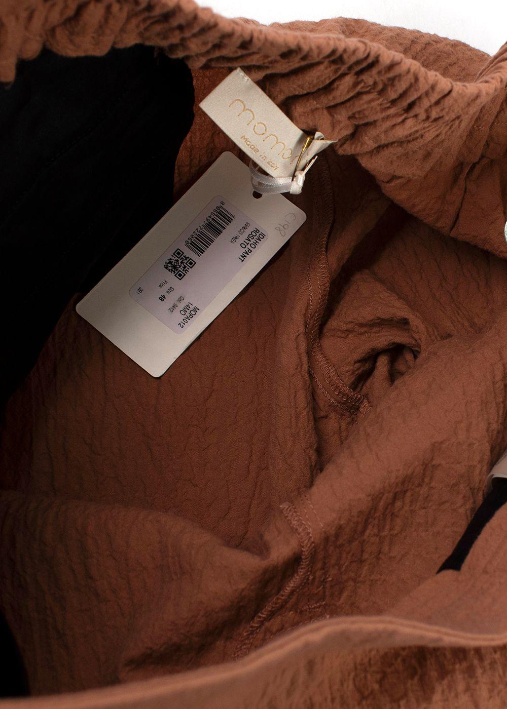 Momoni Burnt Orange Linen Trousers
