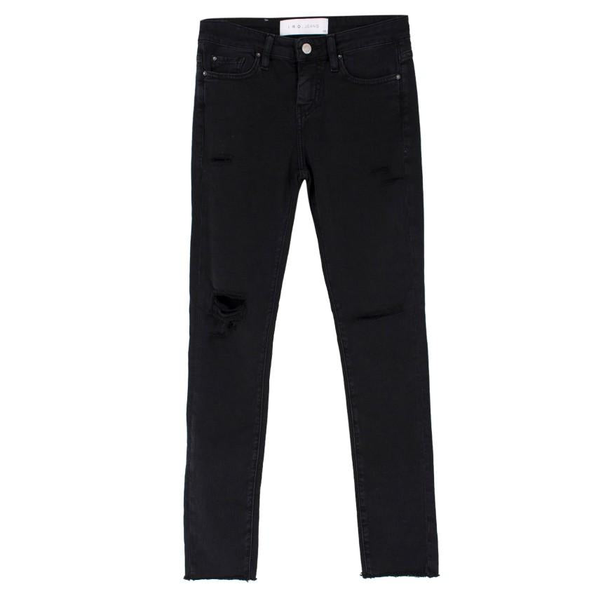 IRO Jarod Ajuste Distressed Black Jeans