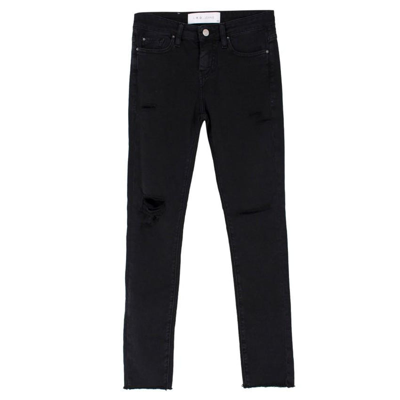 IRO Jarod Ajuste Distressed Black Jeans