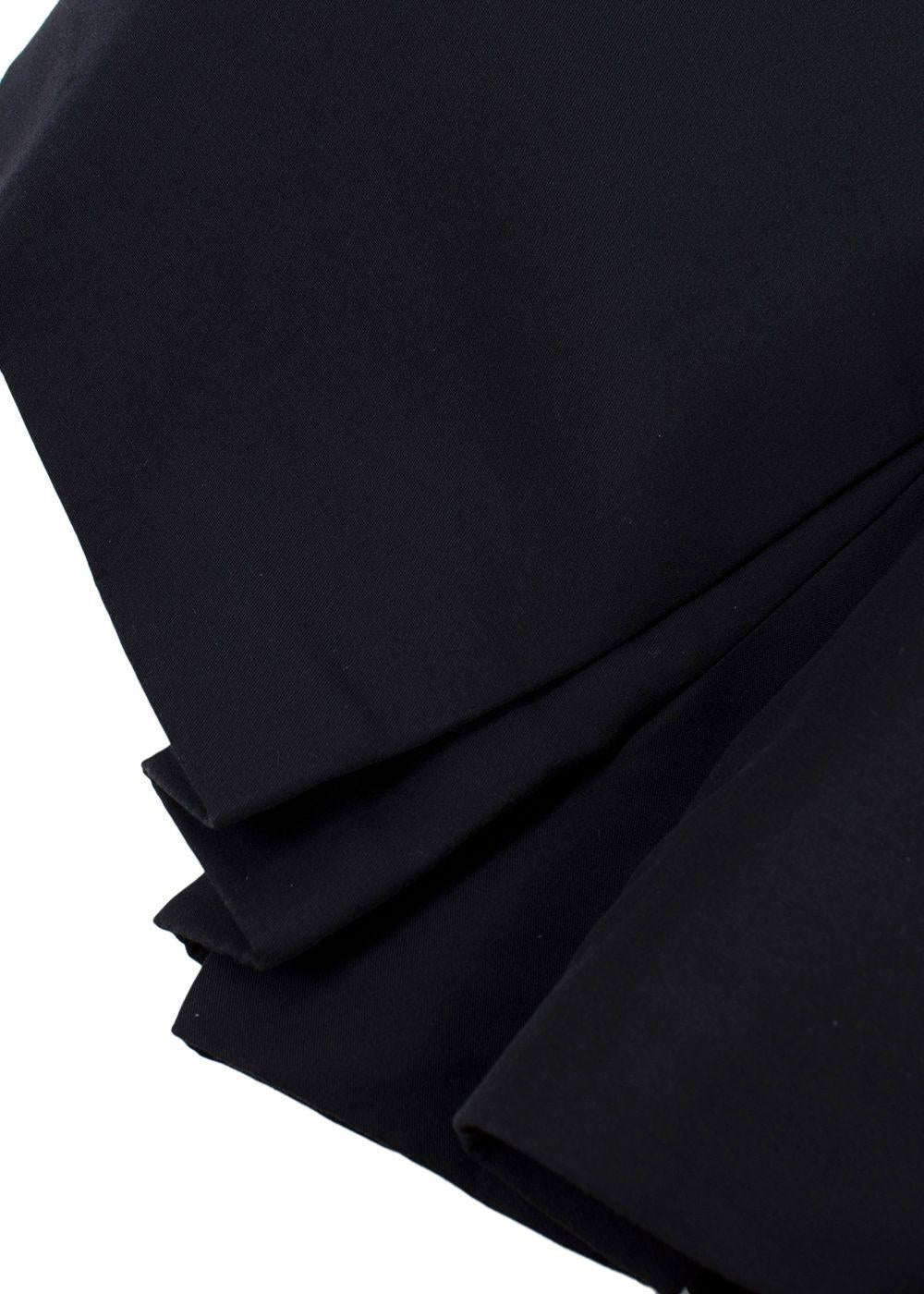 Dior Navy High Waisted Shorts with Pleated Detail