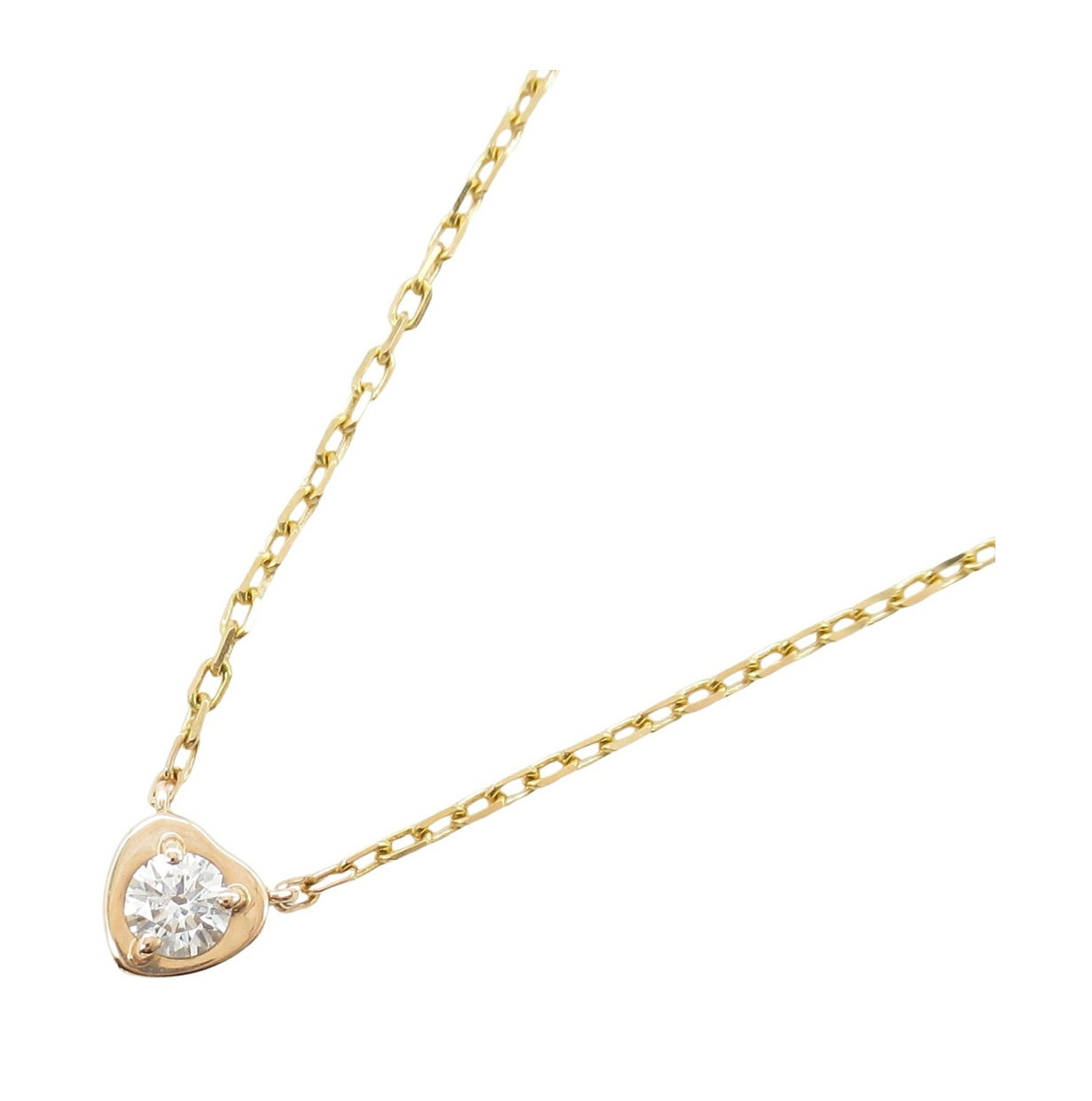 Cartier Cartier d'Amour Diamond Heart Rose Gold Necklace