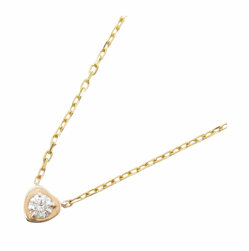 Cartier Cartier d'Amour Diamond Heart Rose Gold Necklace