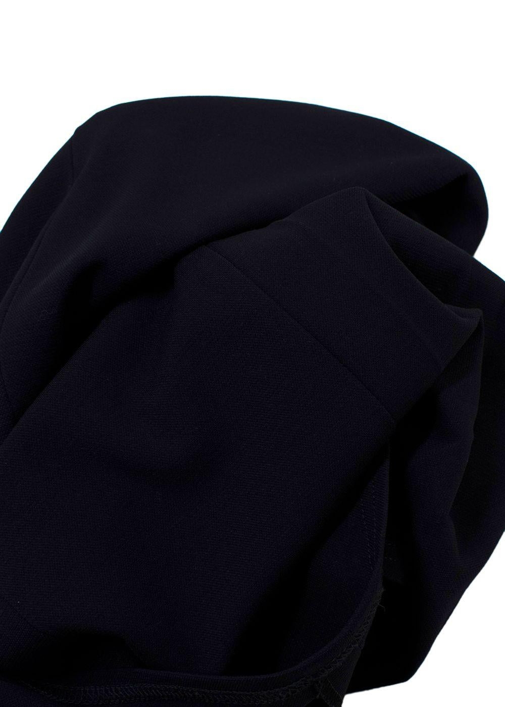 Balmain Navy Blue Midi Skirt