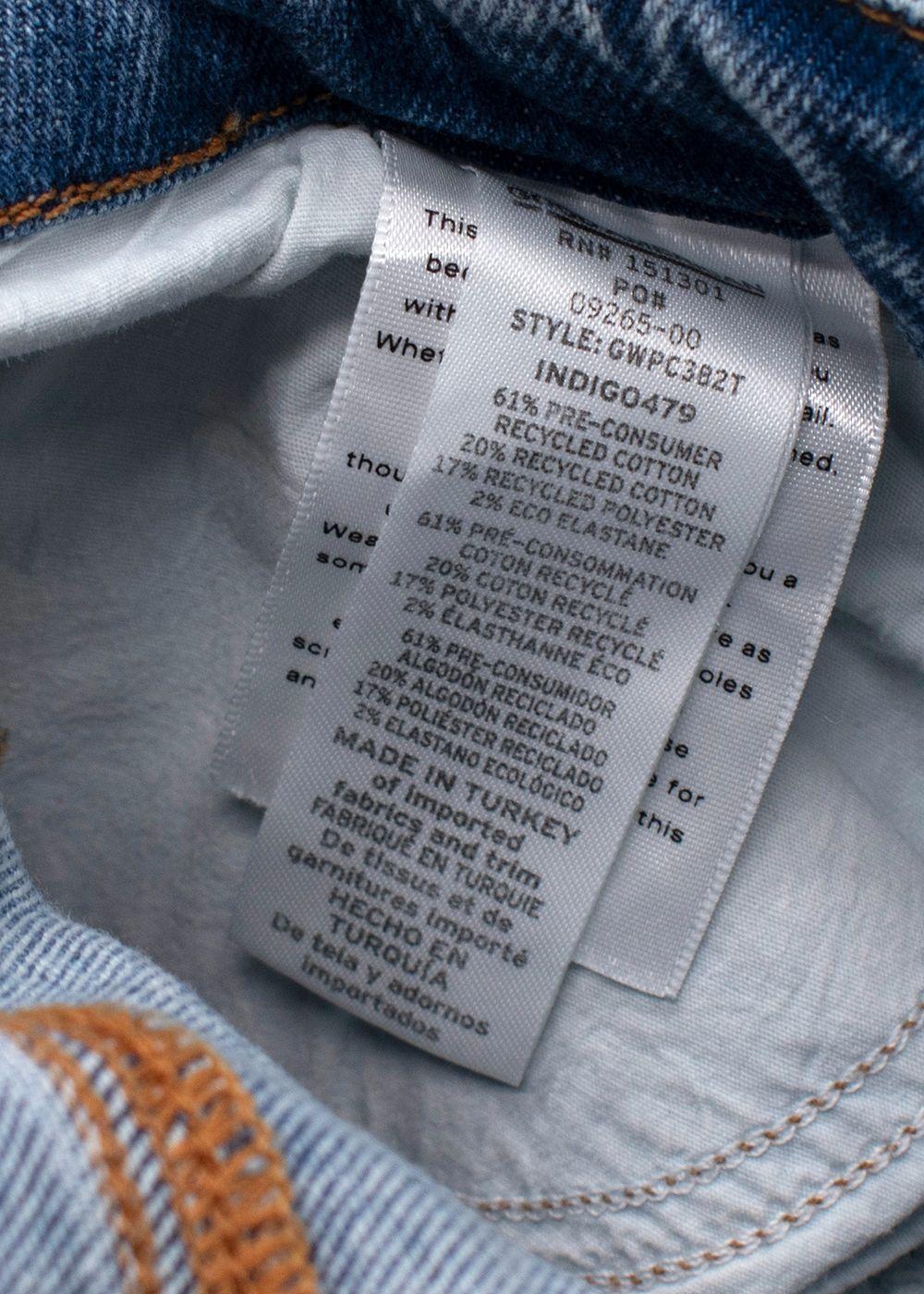 Good American Blue Light Wash Baggy Style Jeans