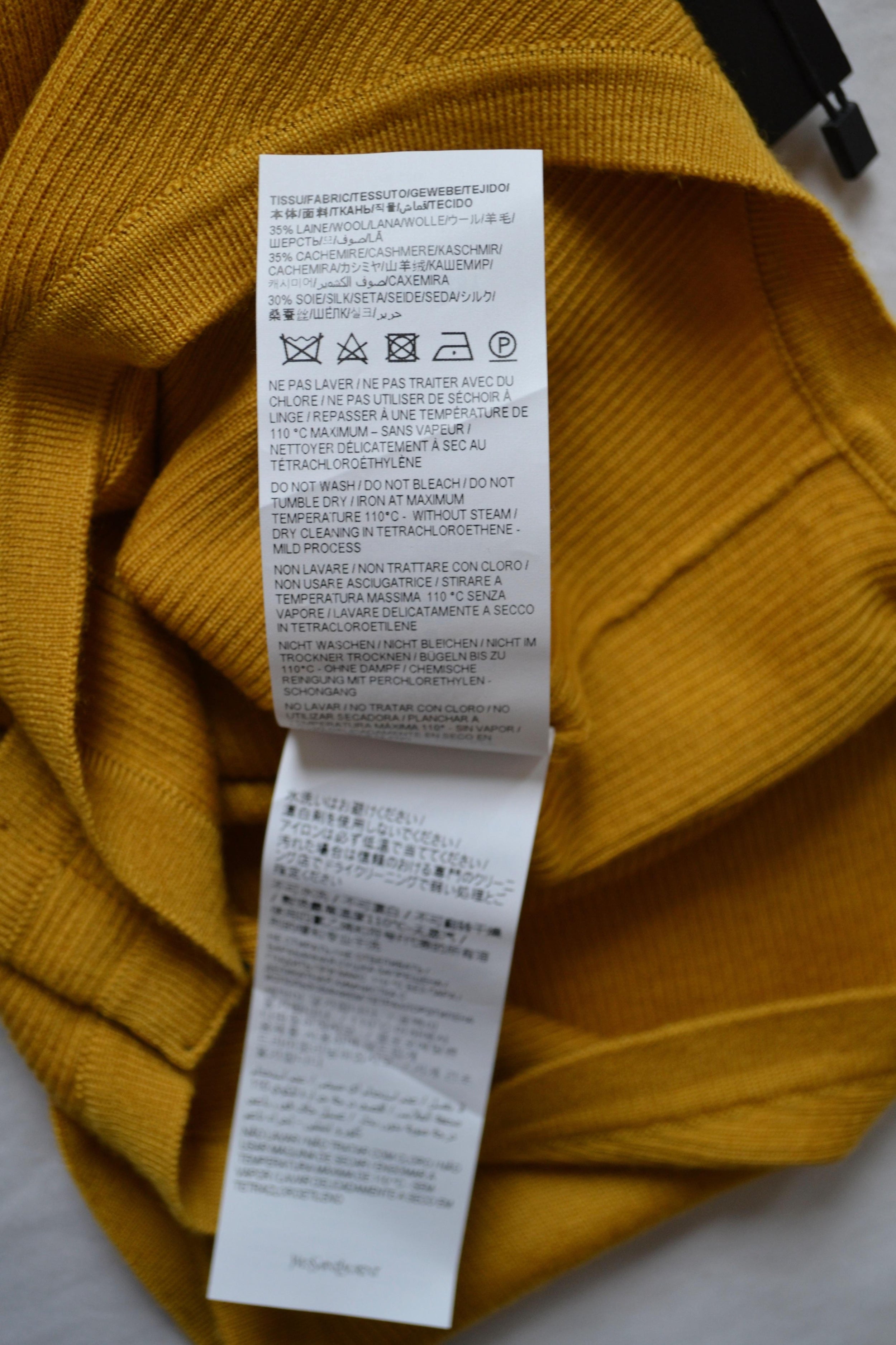 Saint Laurent Saffron Yellow Bodysuit