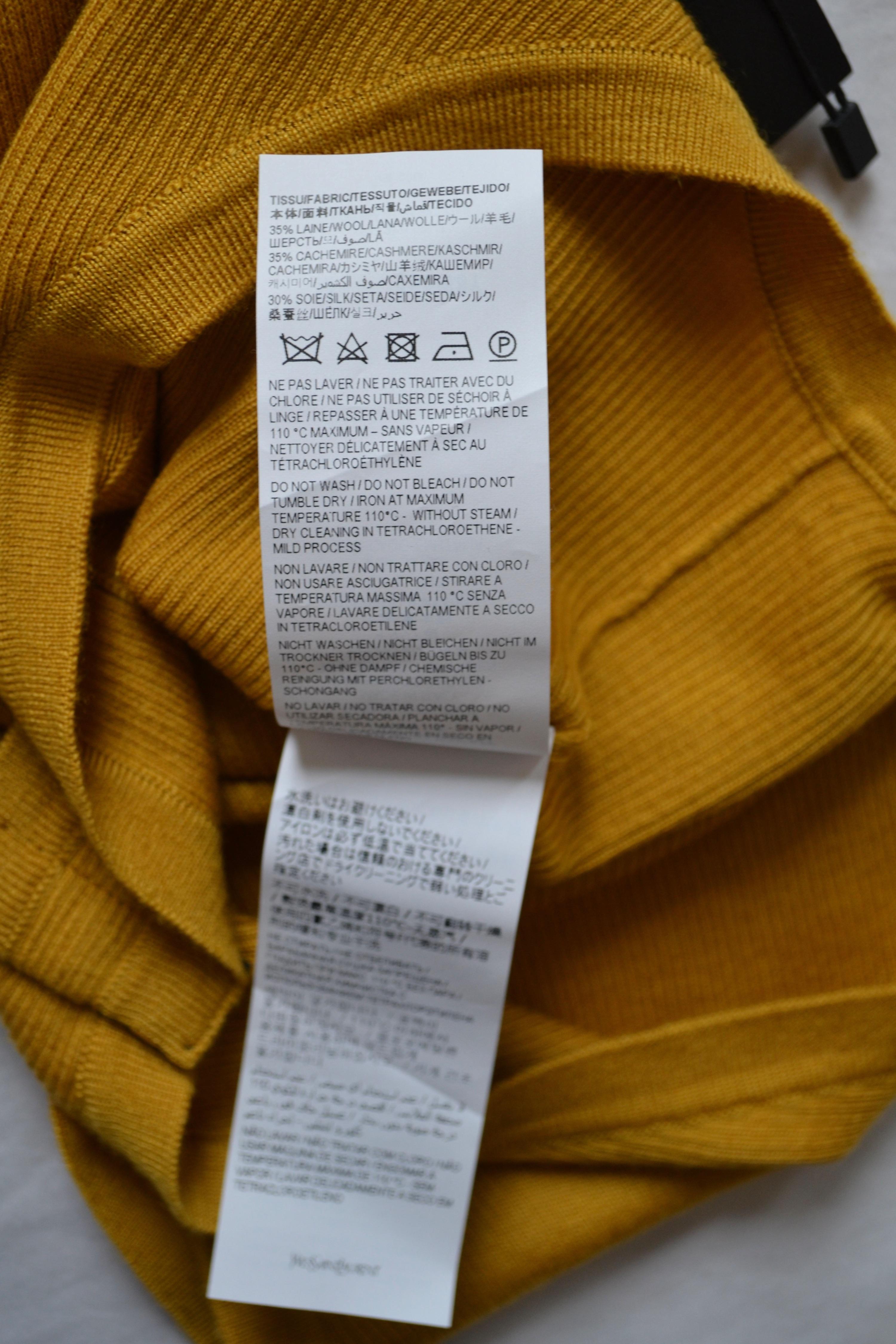 Saint Laurent Saffron Yellow Bodysuit