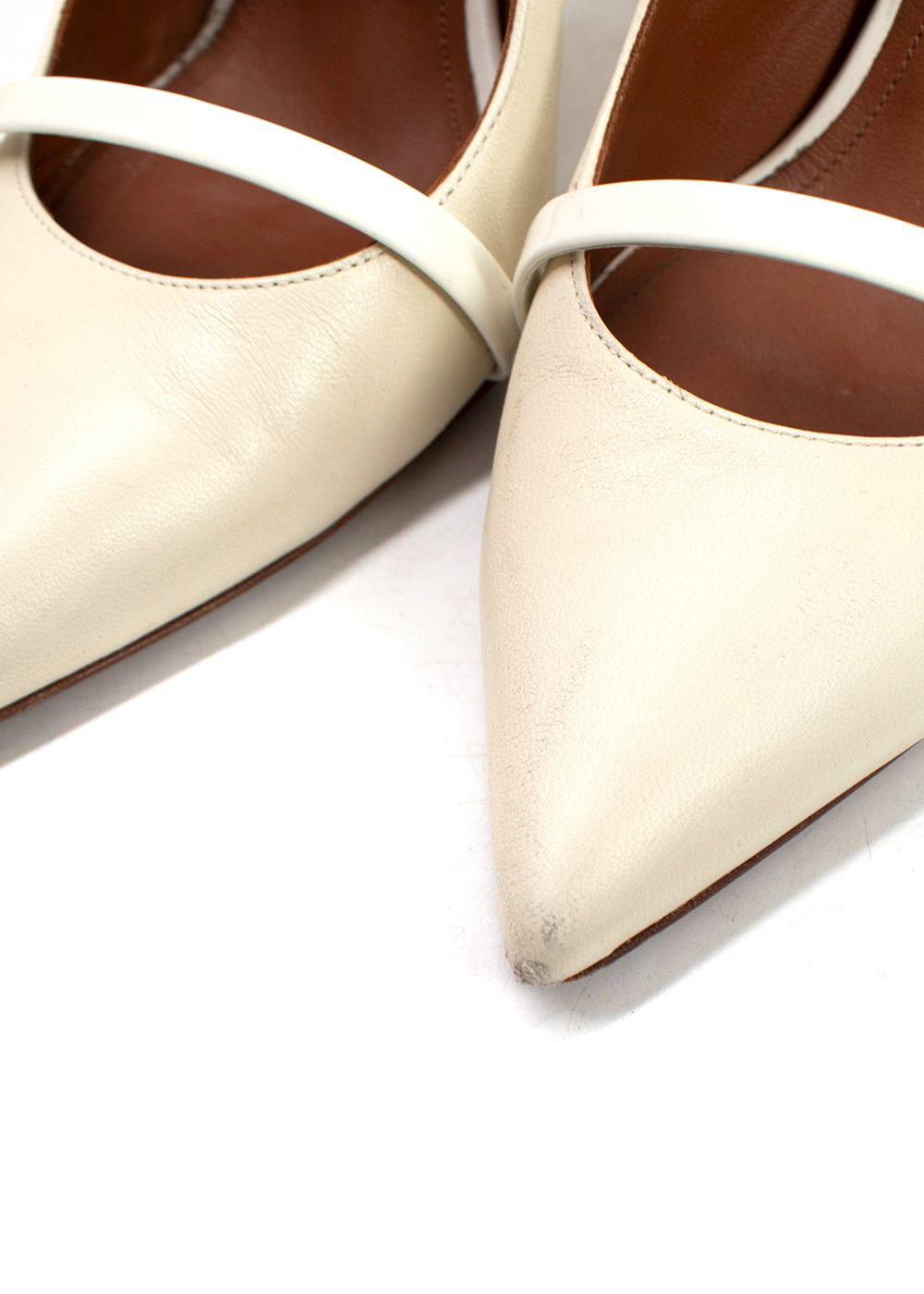 Malone Souliers Cream Maureen Stiletto Mules
