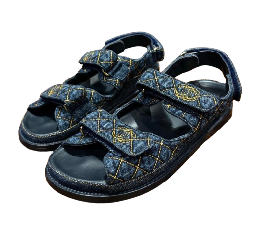 Chanel Denim Dad Sandals