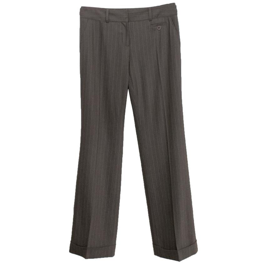 Joseph Brown Pinstripe Suit Trousers