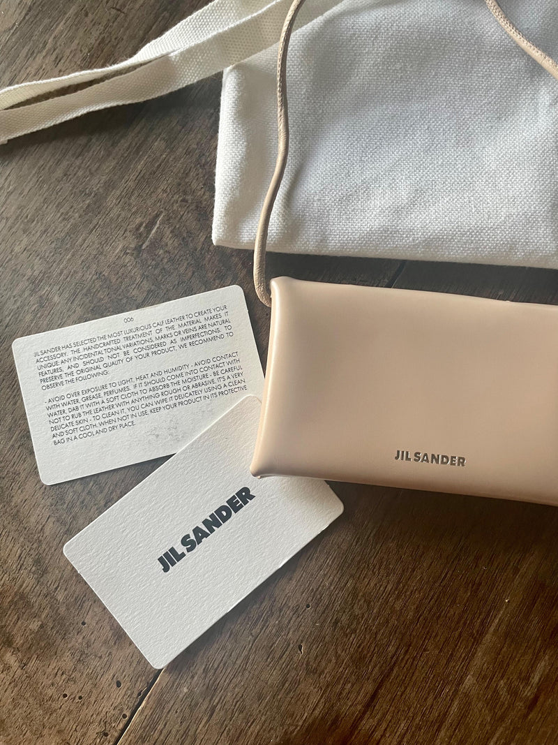 Nude Leather Bracelet Bag