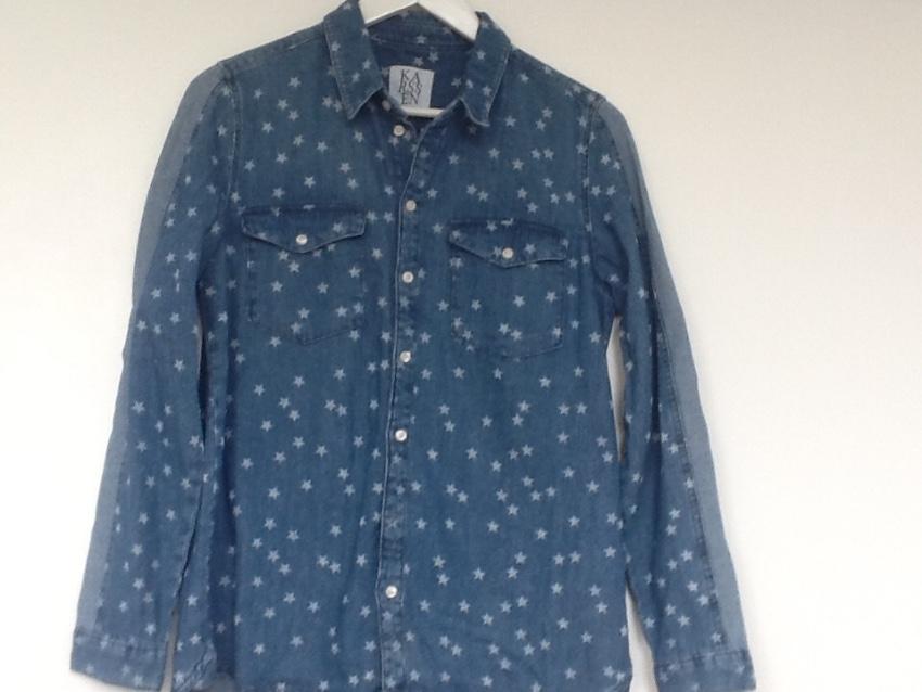 Zoe Karssen Star Print Denim Shirt
