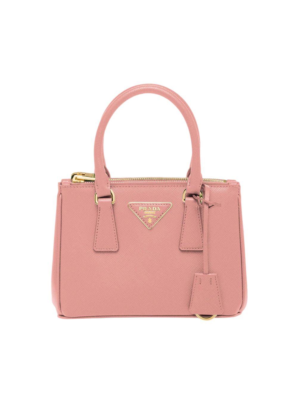 Pink Saffiano Galleria Mini-Bag